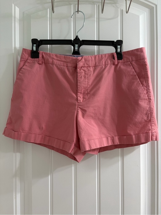 Mango Pants - Mango Rose Pink Roll-Hem Cotton Bermuda Shorts